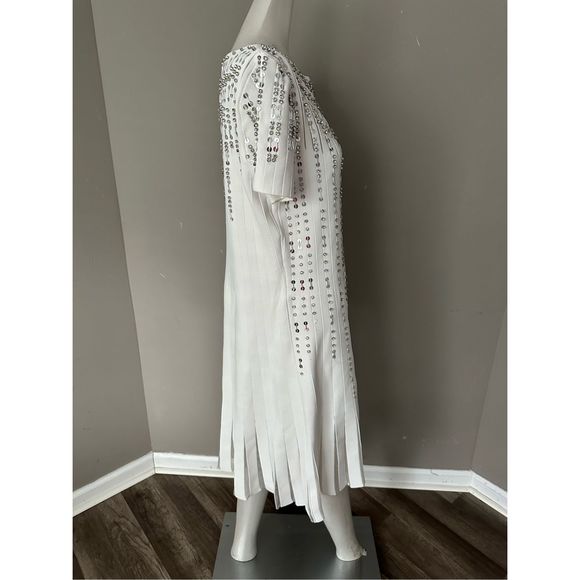 Reem Acra Crystal-Embellished Fit & Flare Dress Size XL $2295 - Picture 12 of 14